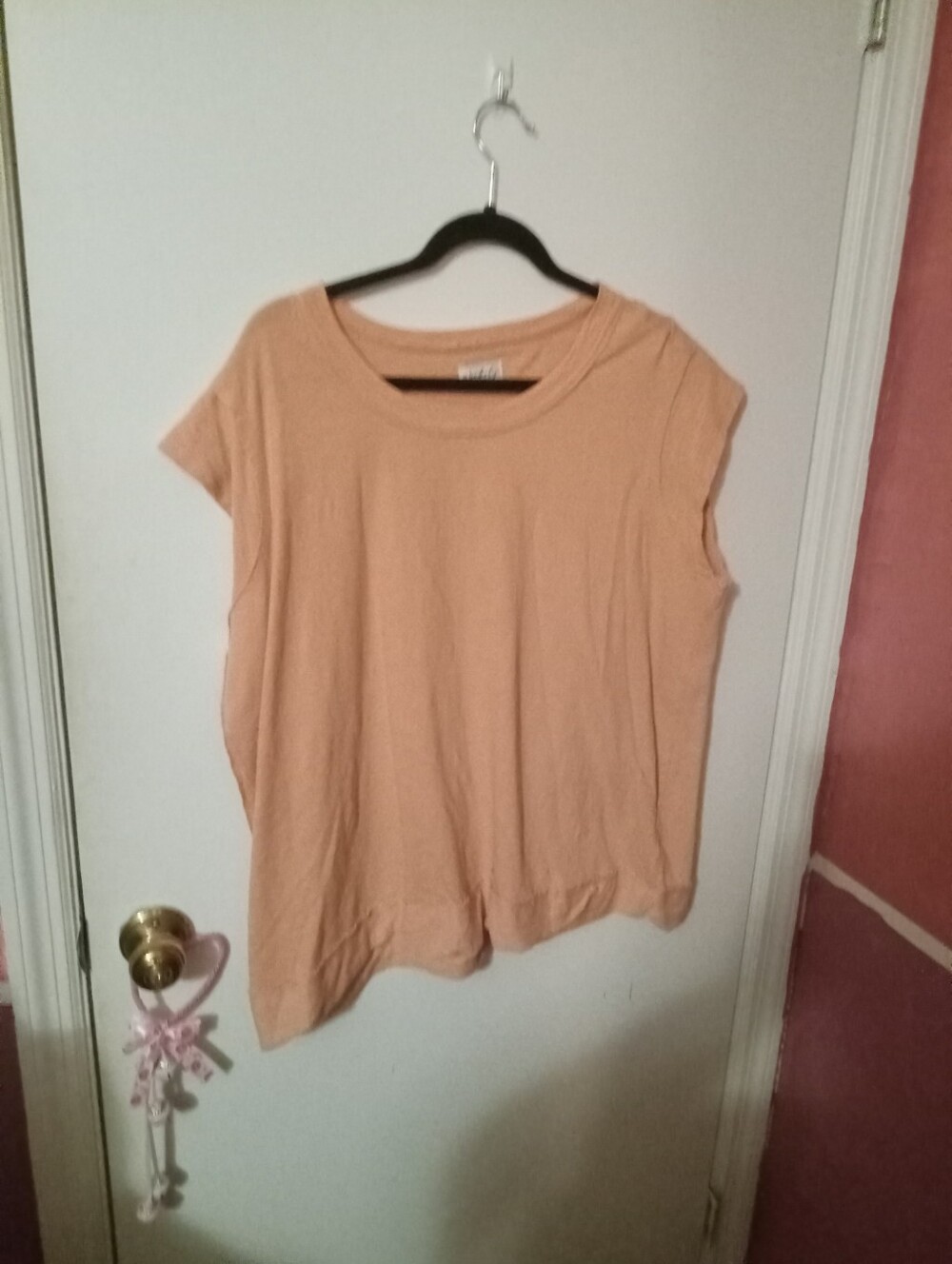 Women's Plus Size 2X Wonderly Coral Short Sleeve Blouse